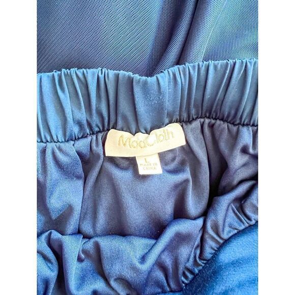 Modcloth Navy Tulle Skirt, Size Large - Picture 5 of 5